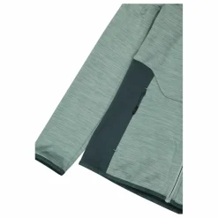 Fleece Grid Tech mit Reißverschluss für Damen meliert mit Kapuze