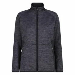 Fleece Grid Tech mit Reißverschluss für Damen meliert