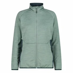 Fleece Grid Tech mit Reißverschluss für Damen meliert