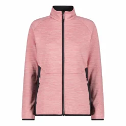 Fleece Grid Tech mit Reißverschluss für Damen meliert