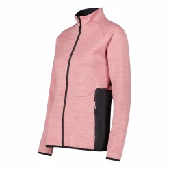 Fleece Grid Tech mit Reißverschluss für Damen meliert