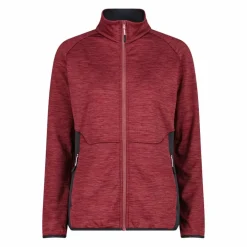 Fleece Grid Tech mit Reißverschluss für Damen meliert