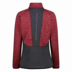 Fleece Grid Tech mit Reißverschluss für Damen meliert