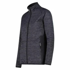 Fleece Grid Tech mit Reißverschluss für Damen meliert