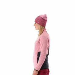 Fleece Grid Tech mit Reißverschluss für Damen meliert