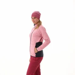 Fleece Grid Tech mit Reißverschluss für Damen meliert