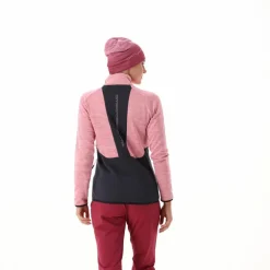 Fleece Grid Tech mit Reißverschluss für Damen meliert