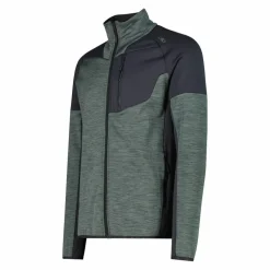 Fleece Grid Tech mit Reißverschluss für Herren meliert