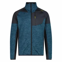 Fleece Grid Tech mit Reißverschluss für Herren meliert