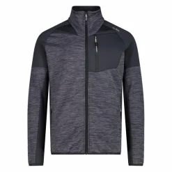Fleece Grid Tech mit Reißverschluss für Herren meliert