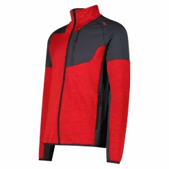 Fleece Grid Tech mit Reißverschluss für Herren meliert