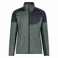 Fleece Grid Tech mit Reißverschluss für Herren meliert