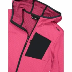 Fleece Grid Tech mit Reißverschluss und Kapuze für Damen