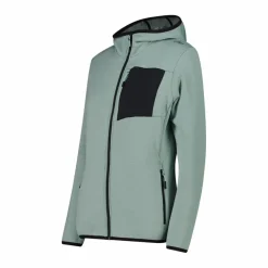 Fleece Grid Tech mit Reißverschluss und Kapuze für Damen