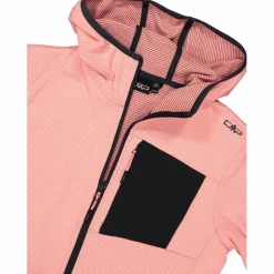 Fleece Grid Tech mit Reißverschluss und Kapuze für Damen