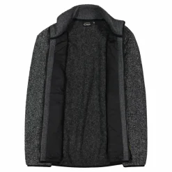 Fleecegefütterte Herrenjacke aus recyceltem Polyester-Melange