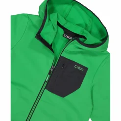 Fleecejacke Stretch Performance für Jungen mit Kapuze