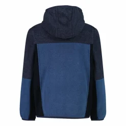 Fleeceshirt mit Reißverschluss für Jungen aus Knit Tech mit Kapuze