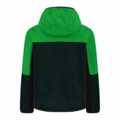 Fleeceshirt mit Reißverschluss für Jungen aus Knit Tech mit Kapuze