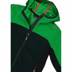 Fleeceshirt mit Reißverschluss für Jungen aus Knit Tech mit Kapuze