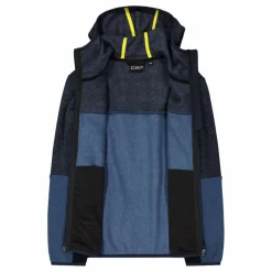 Fleeceshirt mit Reißverschluss für Jungen aus Knit Tech mit Kapuze