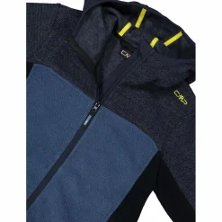 Fleeceshirt mit Reißverschluss für Jungen aus Knit Tech mit Kapuze