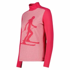 Gedruckter Stehkragenpullover aus Softech für Damen