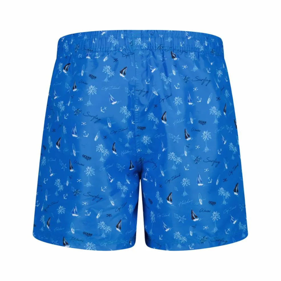 Gemusterte Badehose für Herren