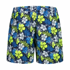 Gemusterte Badehose mit Naturmotiv für Herren