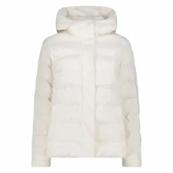 Gepolsterte Daunenjacke für Damen mit Kapuze