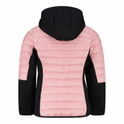 Gepolsterte Hybridjacke für Mädchen mit Kapuze