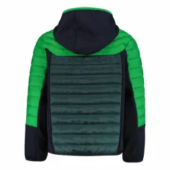 Gepolsterte Hybridjacke für Jungen mit Kapuze