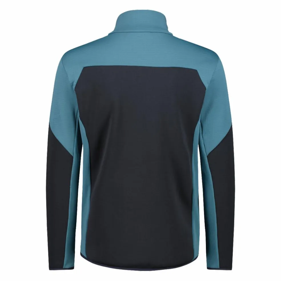 Grid-Tech-Fleecejacke für Herren mit Color Blocking