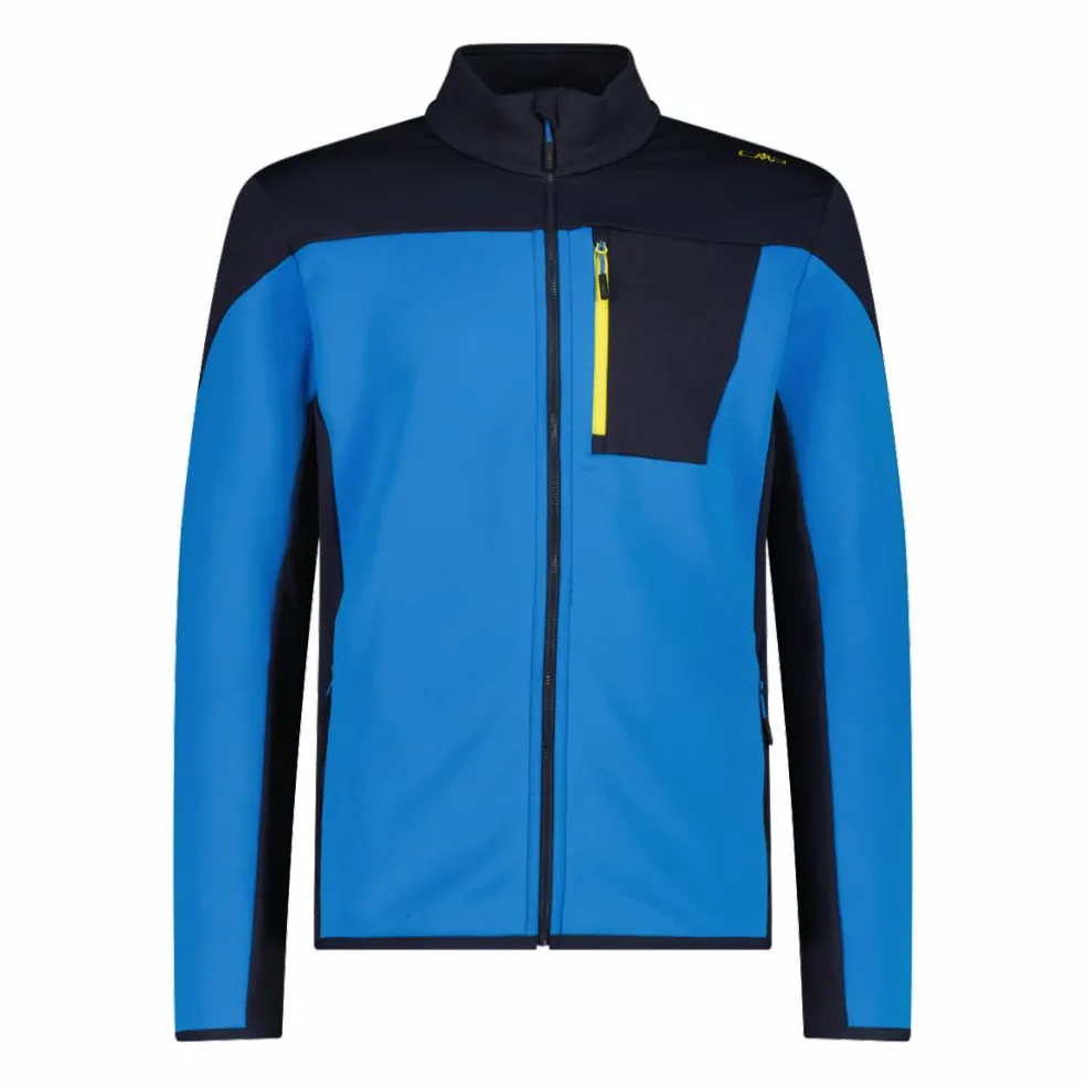 Grid-Tech-Fleecejacke für Herren mit Color Blocking