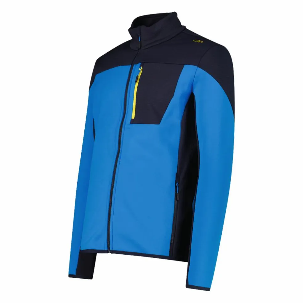 Grid-Tech-Fleecejacke für Herren mit Color Blocking