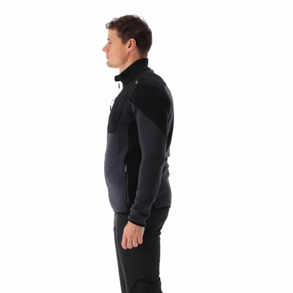 Grid-Tech-Fleecejacke für Herren mit Color Blocking