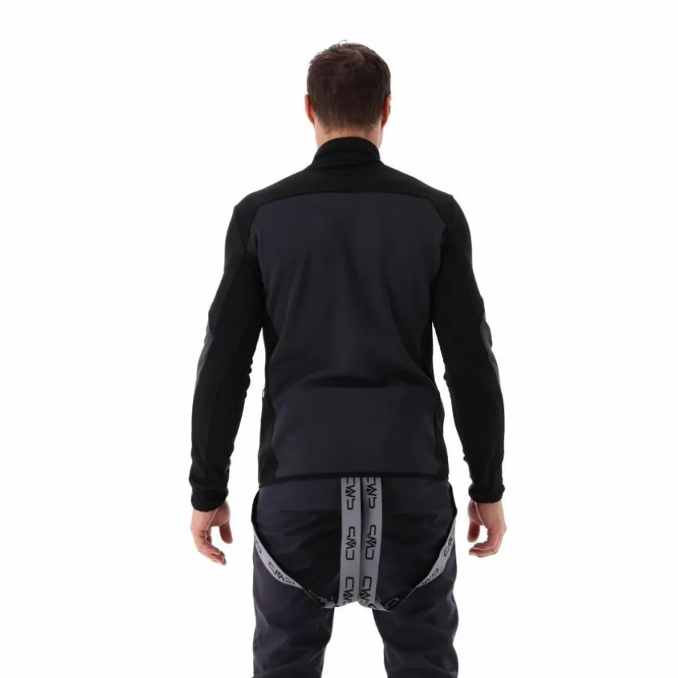 Grid-Tech-Fleecejacke für Herren mit Color Blocking