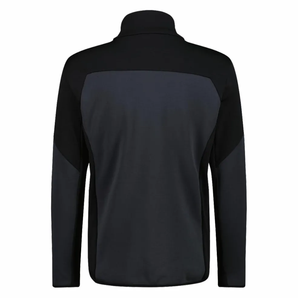 Grid-Tech-Fleecejacke für Herren mit Color Blocking