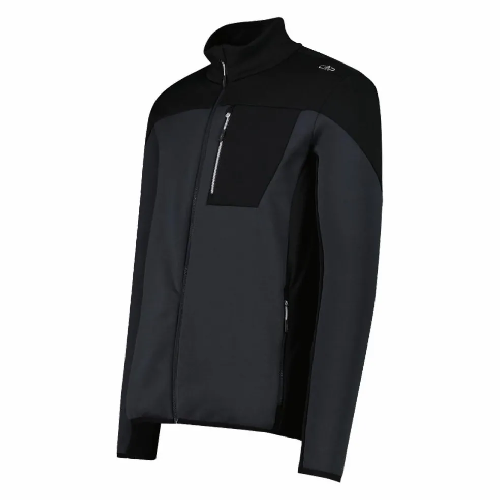 Grid-Tech-Fleecejacke für Herren mit Color Blocking