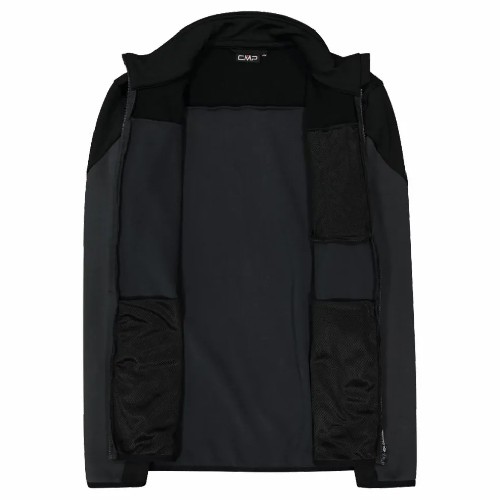 Grid-Tech-Fleecejacke für Herren mit Color Blocking