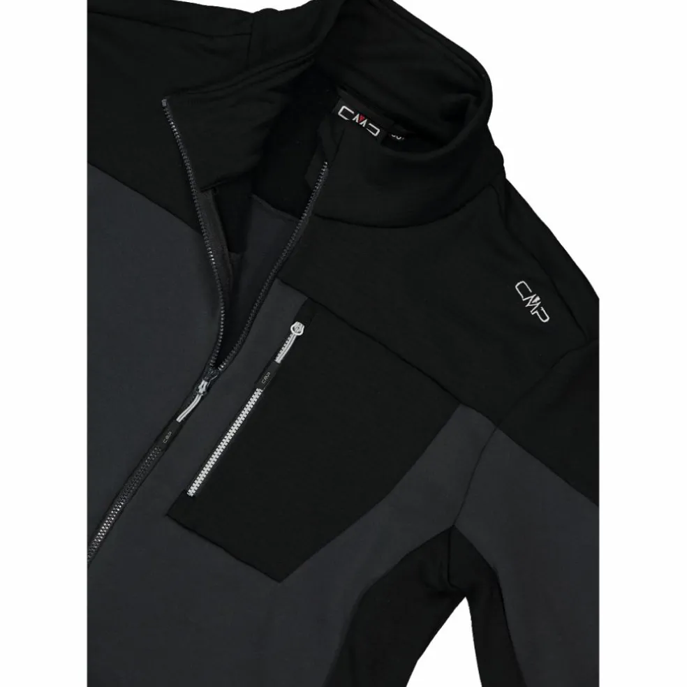 Grid-Tech-Fleecejacke für Herren mit Color Blocking