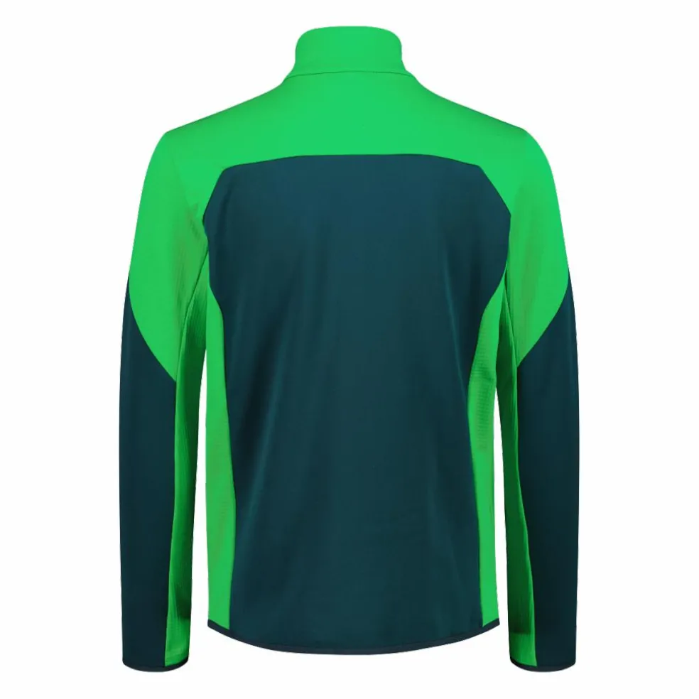 Grid-Tech-Fleecejacke für Herren mit Color Blocking