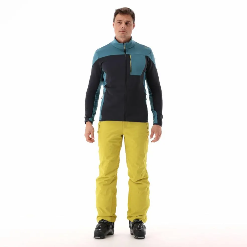 Grid-Tech-Fleecejacke für Herren mit Color Blocking