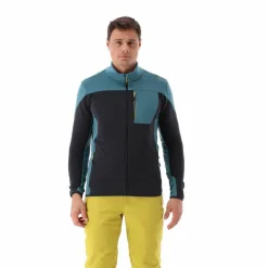 Grid-Tech-Fleecejacke für Herren mit Color Blocking