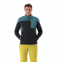 Grid-Tech-Fleecejacke für Herren mit Color Blocking