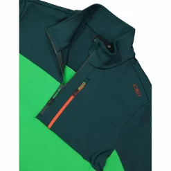 Half Zip Grid-Tech-Fleece für Herren mit Color Blocking