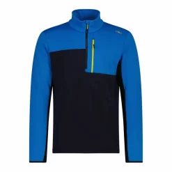 Half Zip Grid-Tech-Fleece für Herren mit Color Blocking