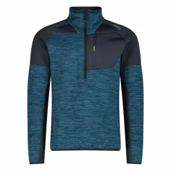 Half-Zip-Fleece Grid Tech meliert für Herren