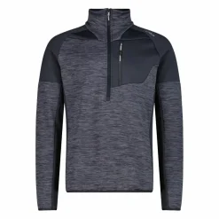 Half-Zip-Fleece Grid Tech meliert für Herren