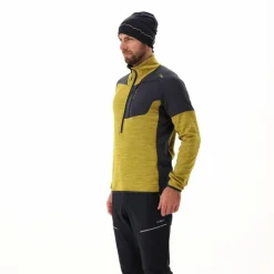 Half-Zip-Fleece Grid Tech meliert für Herren